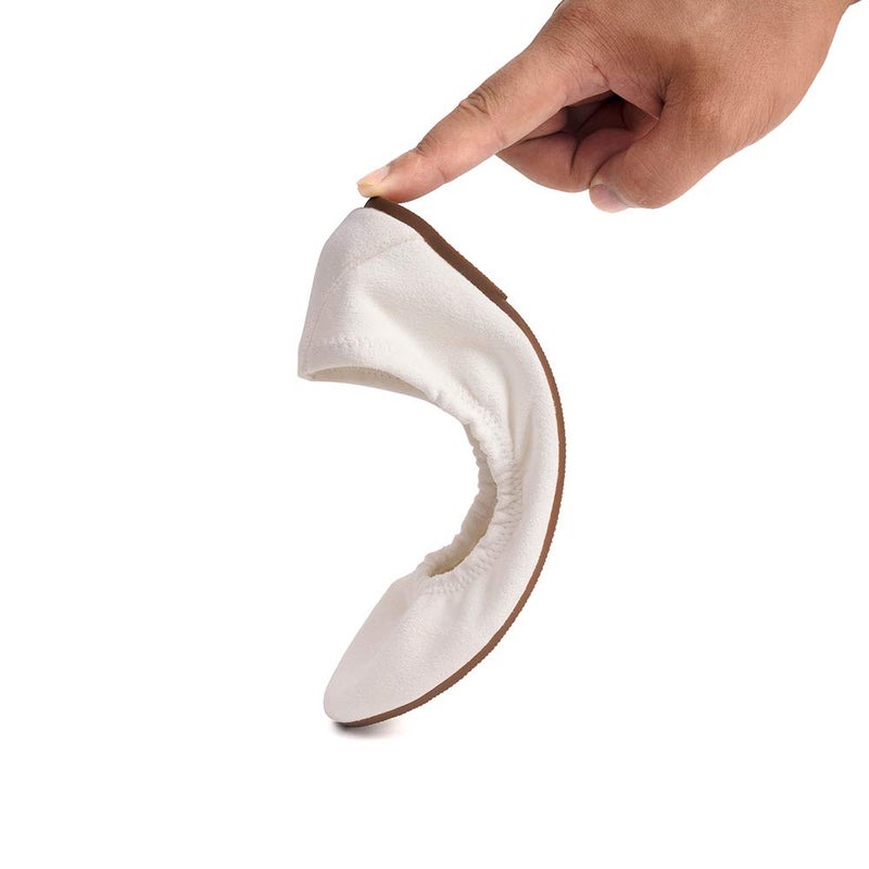 FUNKYMONKEY أحذية باليه نسائية من فنكي مونكي، ناعمة، ذات رأس دائري، مريحة (9 M US، أبيض) - Image 5